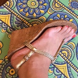 Gianni Bini size 11 cork wedges